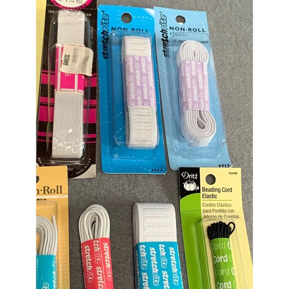 Assorted Elastic & Waistband Lot - Dritz & Stretchrite - 9 Packs - Various Sizes - Picture 5 of 6